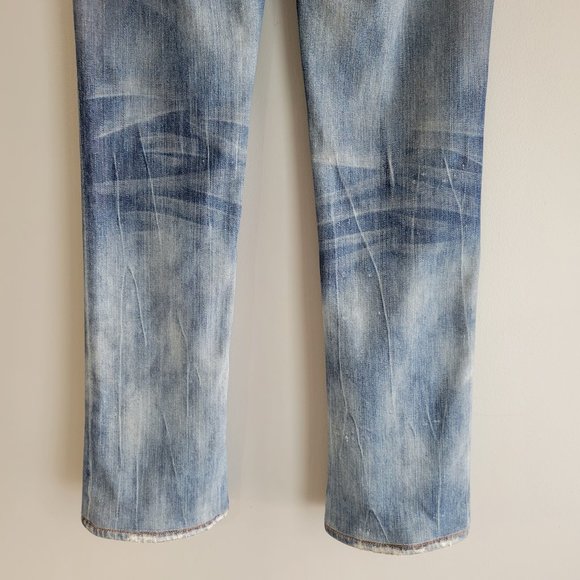 Red Engine Ruby Distressed Jeans Size 28 - Picture 7 of 14